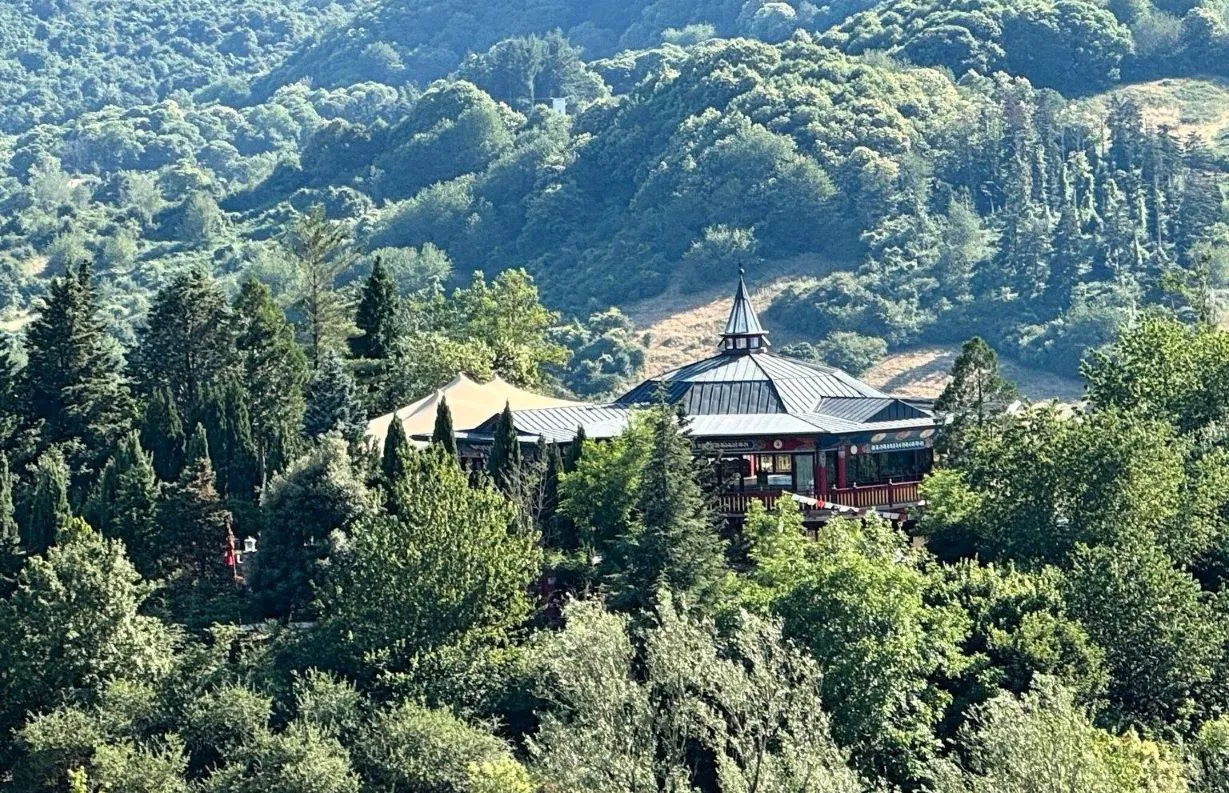 vista di Merigar dall'alto