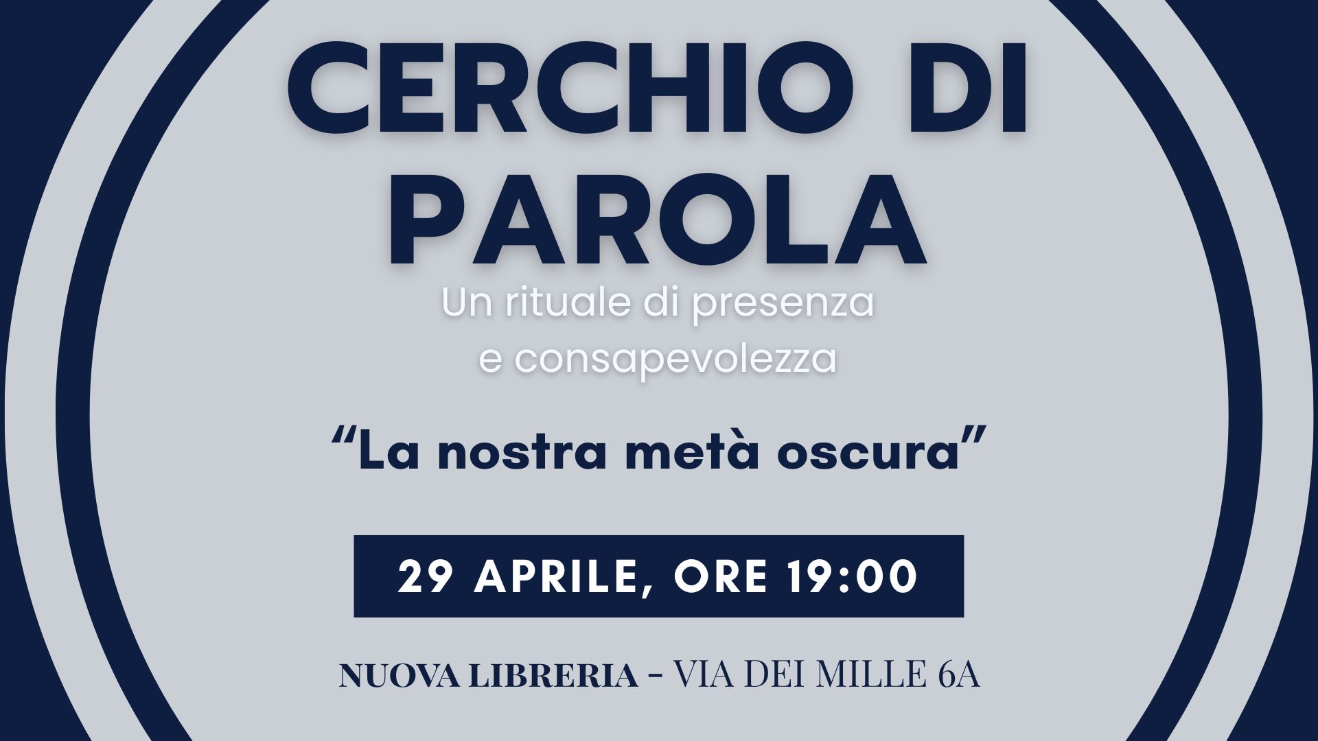 Cerchio di parola alla Nuova Libreria di Grosseto