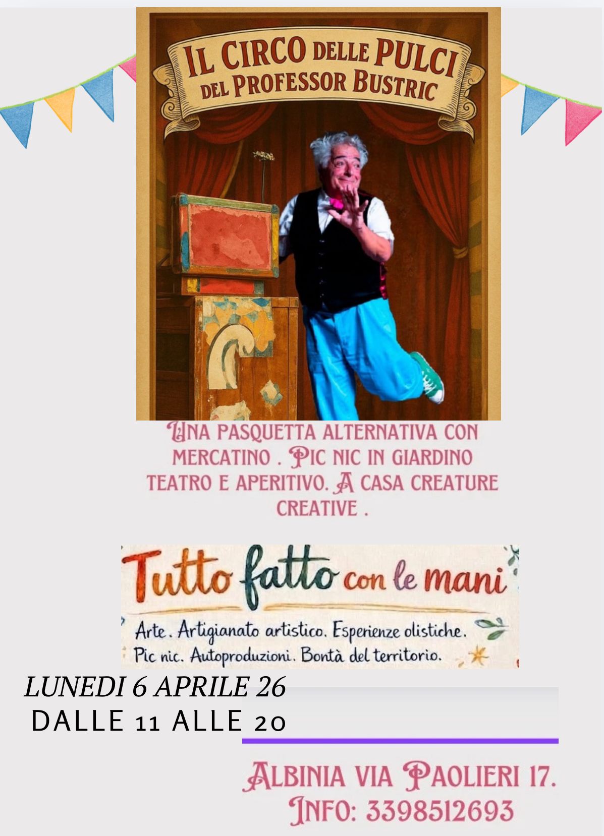 Tutto fatto con le mani – Pasquetta a casa Creature Creative