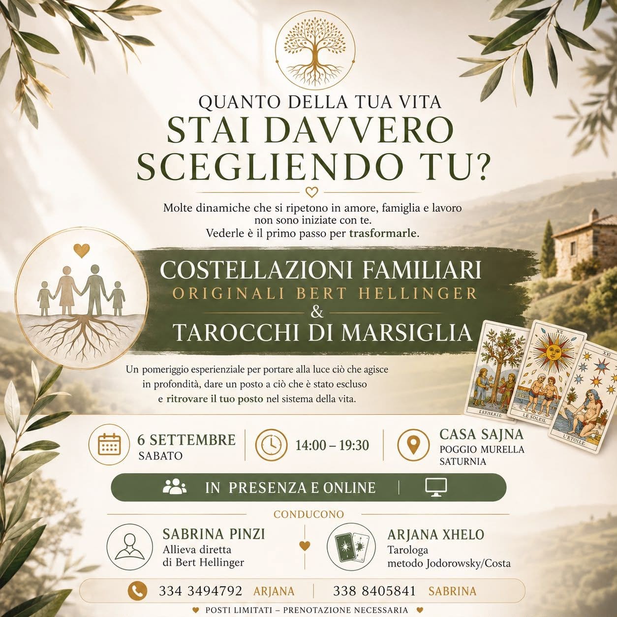 Costellazioni familiari e Tarocchi a Poggio Murella